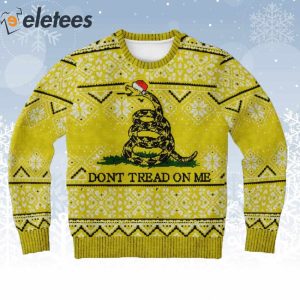 Snake Dont Tread On Me Ugly Christmas Sweater 1