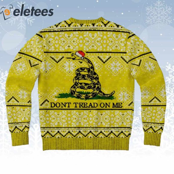 Snake Don’t Tread On Me Ugly Christmas Sweater