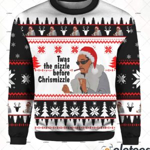 Snoop Dogg Twas The Nizzle Before Chrismizzle Ugly Sweater 2