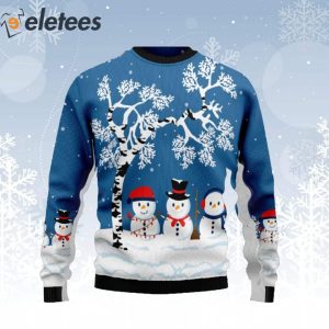Snowman Beauty Ugly Christmas Sweater 1