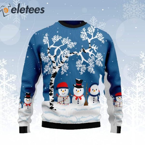 Snowman Beauty Ugly Christmas Sweater