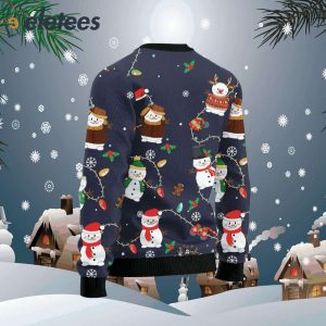 Snowman Christmas Light Ugly Chritsmas Sweater1