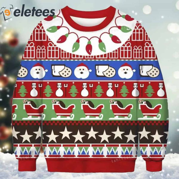 Snowman Tree Ugly Sweater
