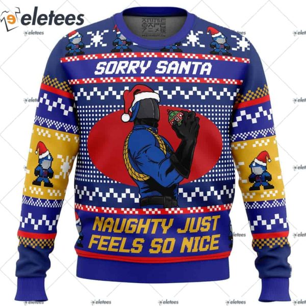 Sorry Santa Cobra Commander GI Joe Ugly Christmas Sweater