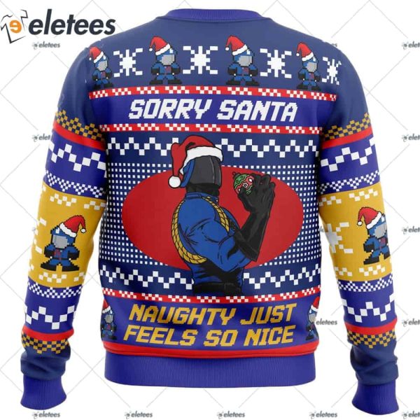 Sorry Santa Cobra Commander GI Joe Ugly Christmas Sweater
