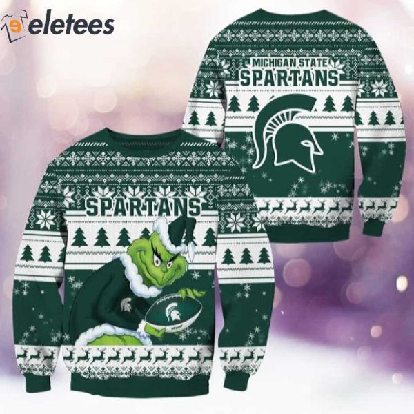 Spartans Grnch Christmas Ugly Sweater
