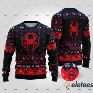 Spider Man Across The Spider Verse Suit Ugly Christmas Sweater 1