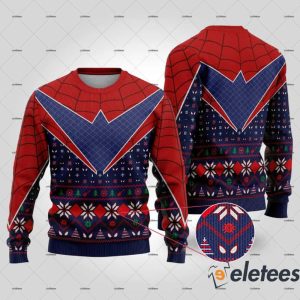 Spider Man Across The Spider Verse Ugly Christmas Sweater 1