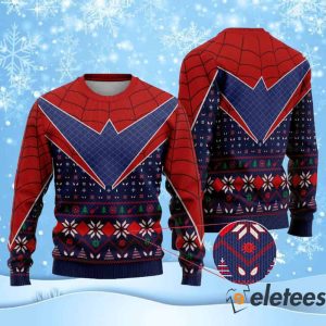 Spider Man Across The Spider Verse Ugly Christmas Sweater 2