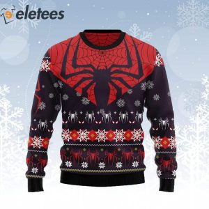 Spider Season To Be Spidey Ugly Christmas Sweater 1