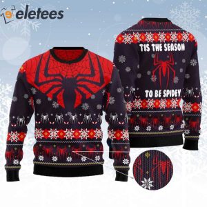 Spider Season To Be Spidey Ugly Christmas Sweater 2