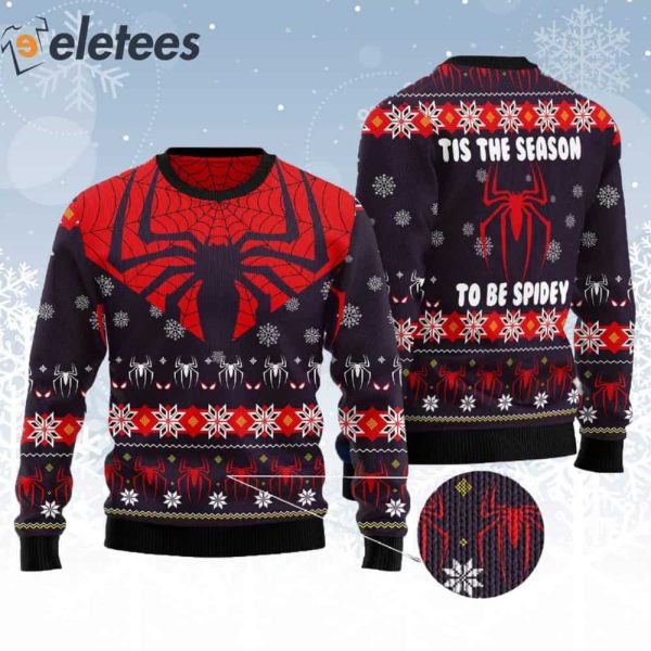 Spider Season To Be Spidey Ugly Christmas Sweater