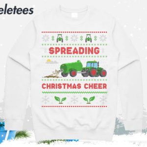 Spreading Christmas Cheer Green Farming Ugly Christmas Sweater 6