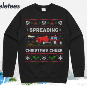 Spreading Christmas Cheer Red Farming Ugly Christmas Sweater