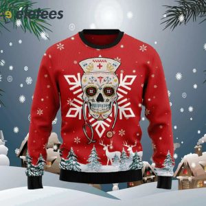 Sugar Skull Nurse Ugly Christmas Sweater