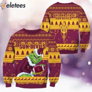 Sun Devils Grnch Christmas Ugly Sweater 3