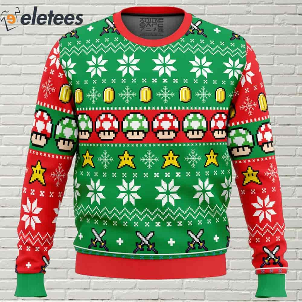 Nintendo ugly sale christmas sweater