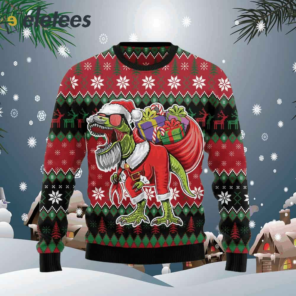 Santa t rex store sweater