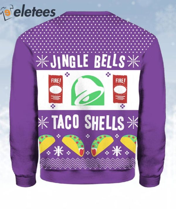 Taco Bell Jingle Bells Taco Shells Ugly Christmas Sweater