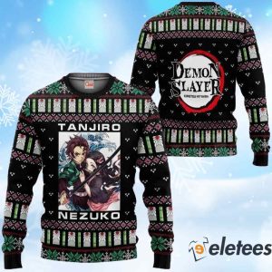 Tanjiro And Nezuko Ugly Christmas Sweater 1