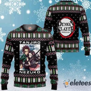 Tanjiro And Nezuko Ugly Christmas Sweater 2