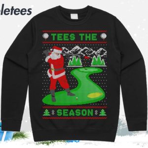 Tees The Season Golf Ugly Christmas Sweater 1