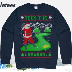 Tees The Season Golf Ugly Christmas Sweater 2