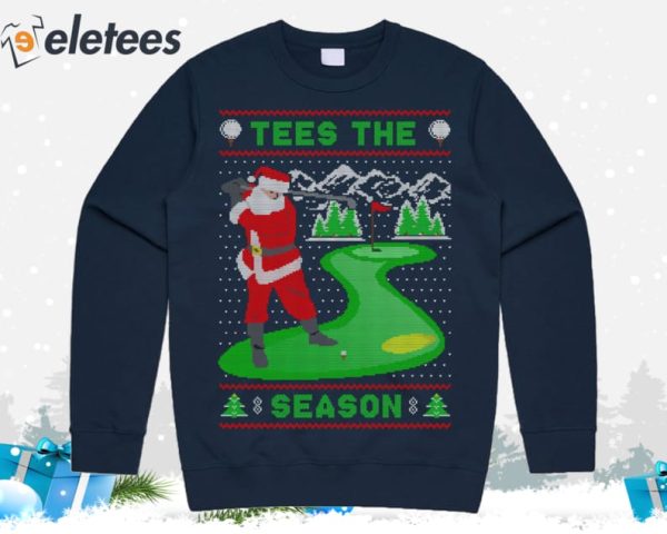 Tees The Season Golf Ugly Christmas Sweater