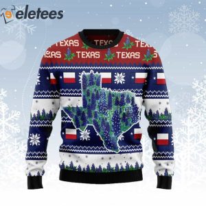 Texas Bluebonnet Ugly Christmas Sweater 1