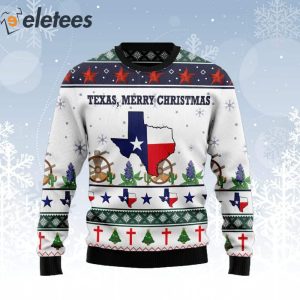 Texas Merry Christmas Ugly Sweater 1