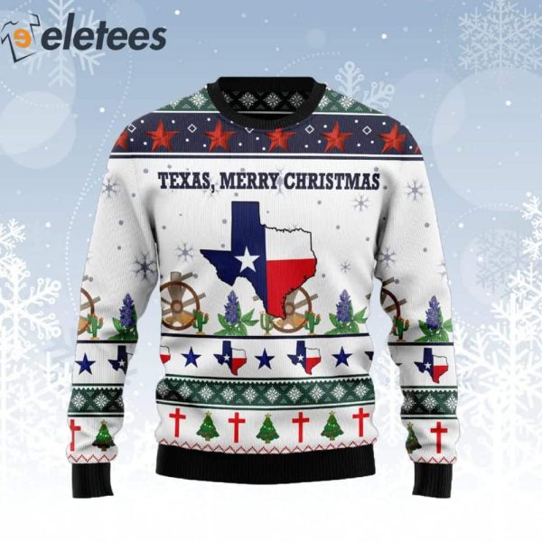 Texas Merry Christmas Ugly Sweater