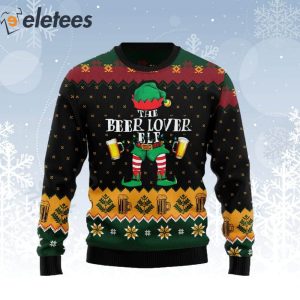 The Beer Lover Elf Ugly Christmas Sweater 1