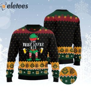 The Beer Lover Elf Ugly Christmas Sweater 2