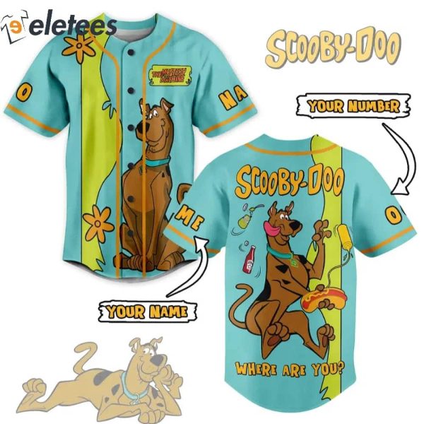 The Mystery Machine Scooby Doo Where Are You Baseball Jersey