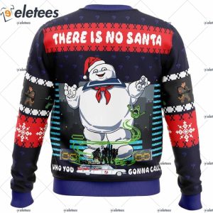 There Is No Santa Ghostbusters Ugly Christmas Sweater 2