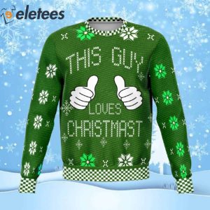 This Guy Loves Christmas Ugly Christmas Sweater 1