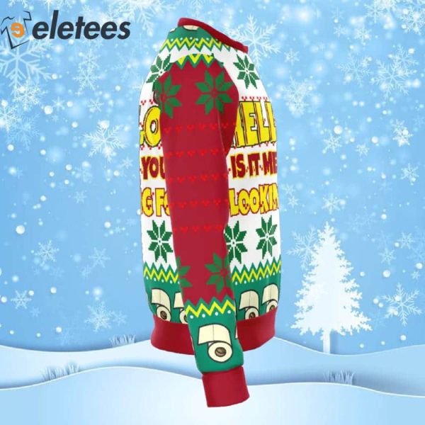 Tissue Hello Ugly Christmas Sweater