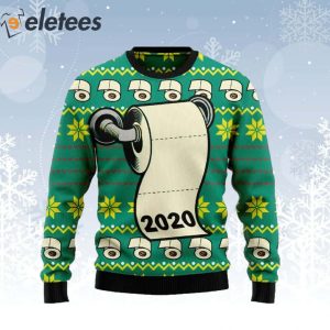 Toilet Paper Shortage 2020 Funny Ugly Christmas Sweater