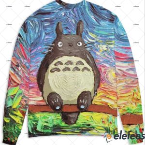 Totoro and The Starry Night 3D Sweater1