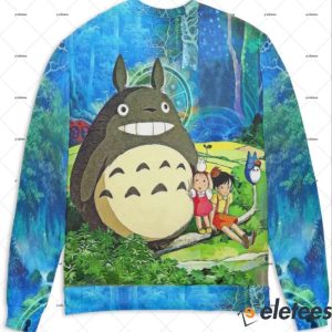 Totoro and the Girls in Jungle 3D Sweater1