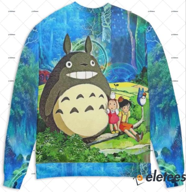 Totoro and the Girls in Jungle 3D Sweater