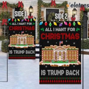 Trump Christmas American Flag All I Want For Christmas Is Trump Back Flag 4
