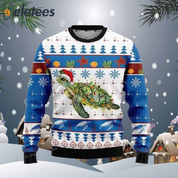 Turtle Christmas Ugly Sweater