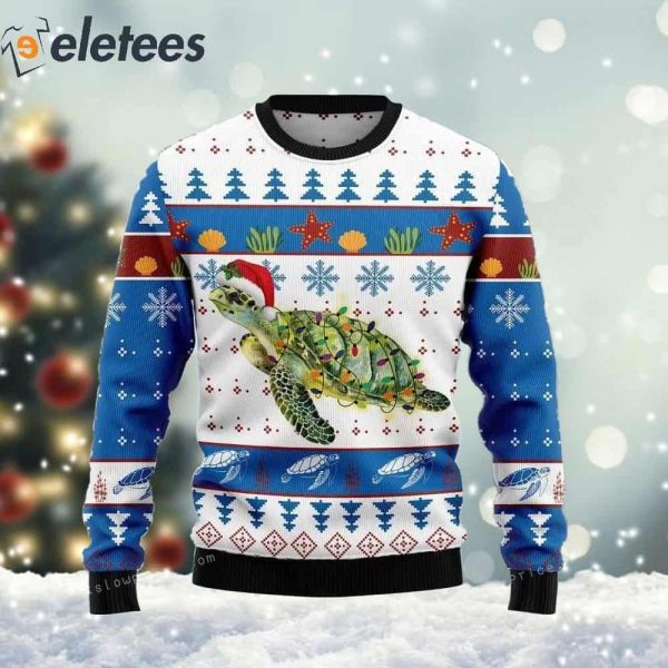 Turtle Christmas Ugly Sweater