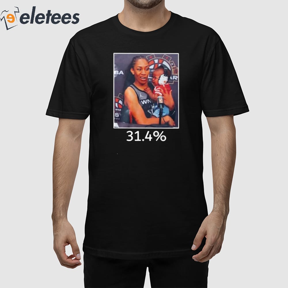Las Vegas Aces WNBA A'ja Wilson 31.4% Shirt - Icestork