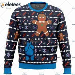 Ugly Cookie Cookie Monster Ugly Christmas Sweater 1