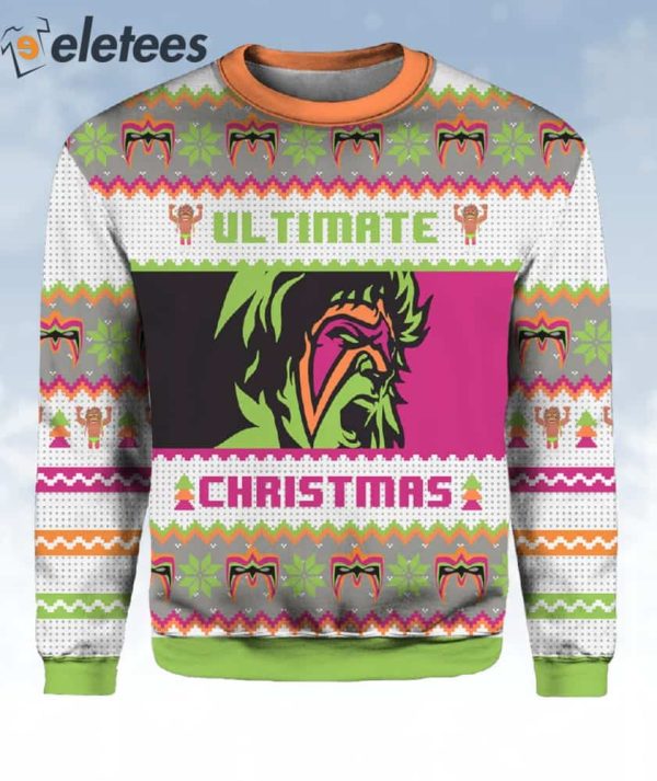 Ultimate Warrior Christmas Pro Wrestling Christmas Ugly Sweater