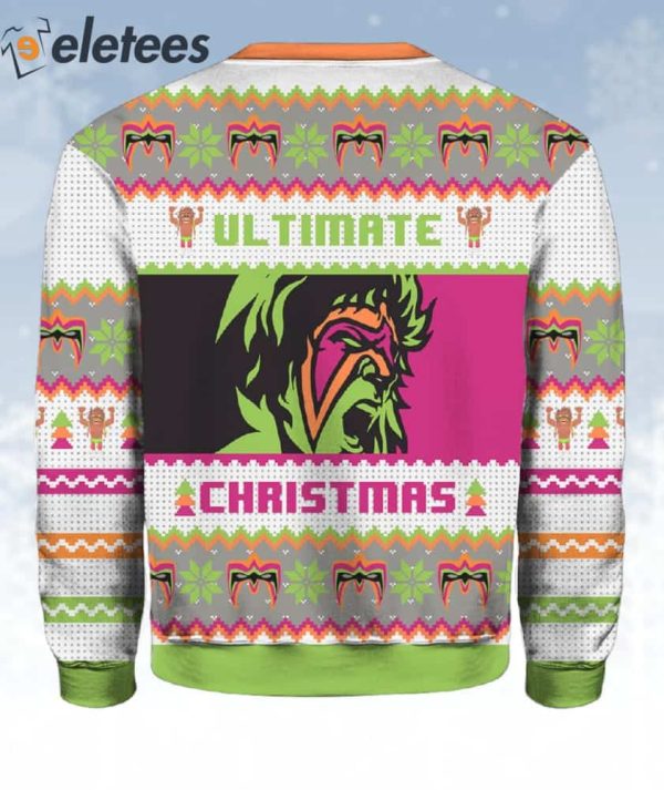 Ultimate Warrior Christmas Pro Wrestling Christmas Ugly Sweater