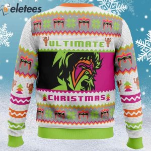 Ultimate Warrior Christmas Pro Wrestling Ugly Christmas Sweater 2