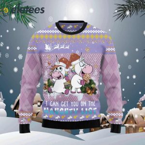 Unicorn Naughty List Ugly Christmas Sweater